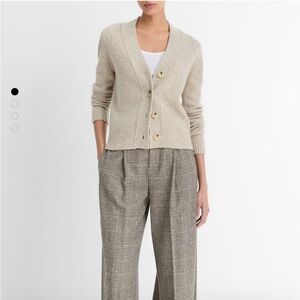 Vince 100% Cashmere Button-Up Sweater